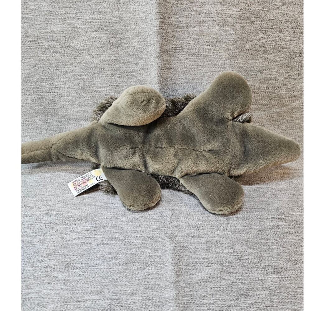 Aurora Armadillo Plush Stuffed Animal Toy Furry Grey 15 inches Ant Eater - Picture 4 of 7